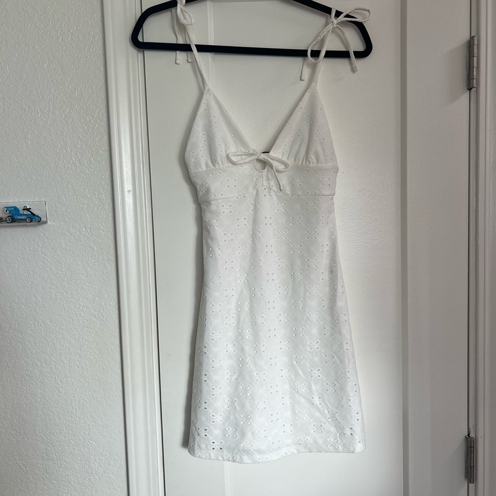 H&M White Eyelet Dress